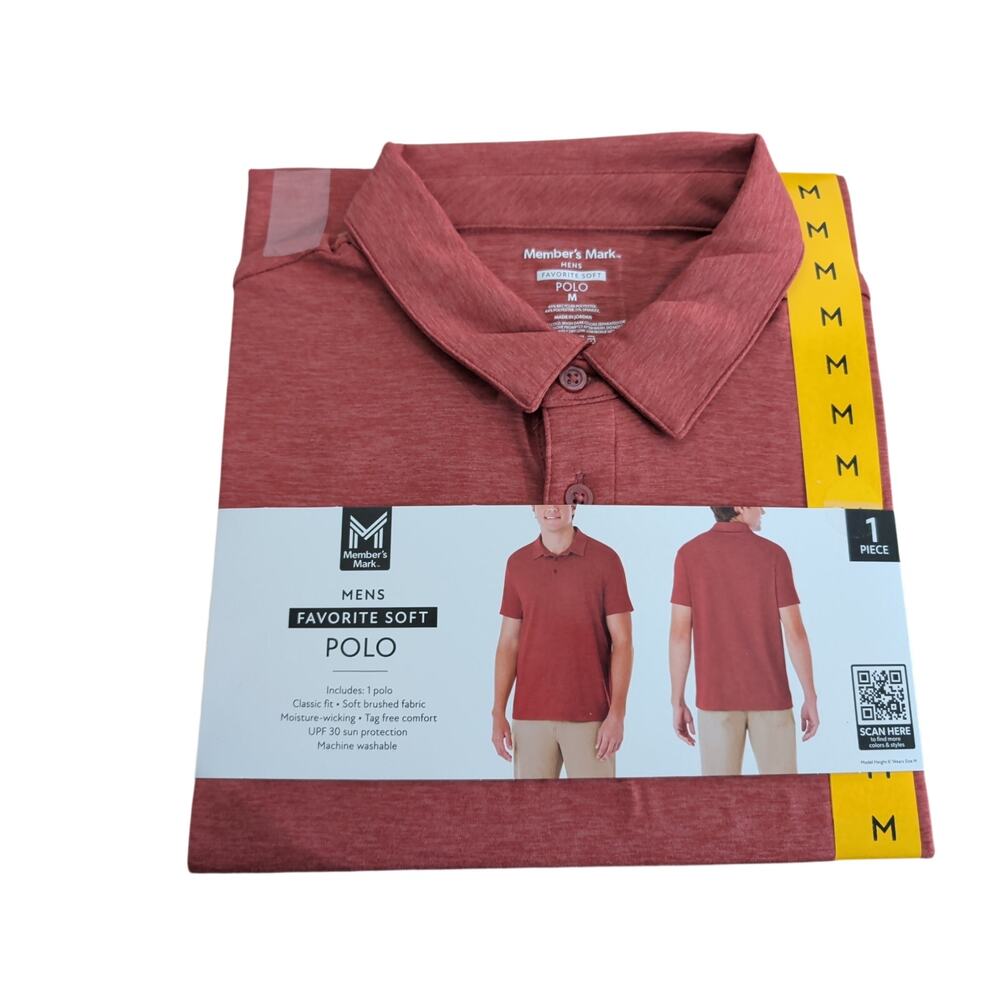 Men's Favorite Soft Polo Red Size M